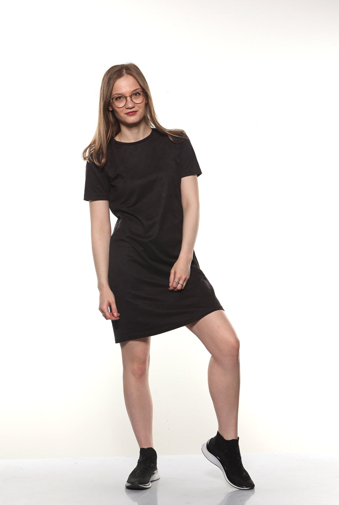 Zara - T-Shirt-Kleid Lady Black